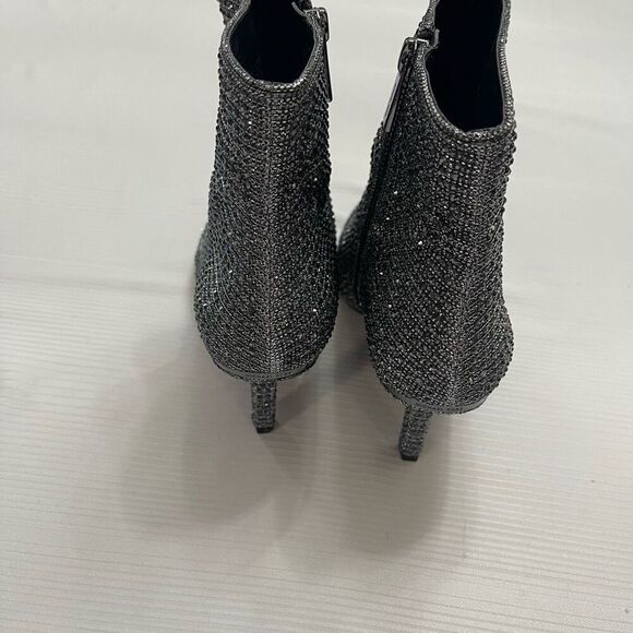 Michael Kors Katerina Crystal Embellished Ankle Ankle Boots Size 9.5 9 1/2 - Picture 4 of 10